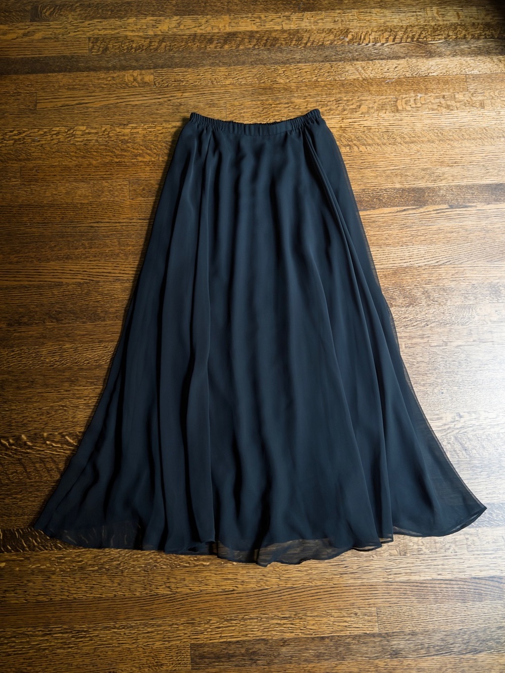 Dark Angel Maxi Skirt, Floor Length High Waisted Black Formal Skirt